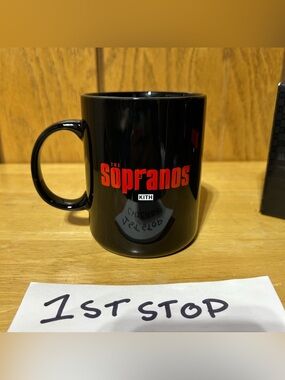 Kith The Sopranos Mug Coffee Cup HBO Original Logo Black Ceramic Collab 12oz NEW